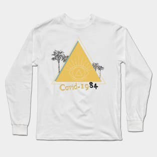 Covid-1984 Orwell all seeing eye design Long Sleeve T-Shirt